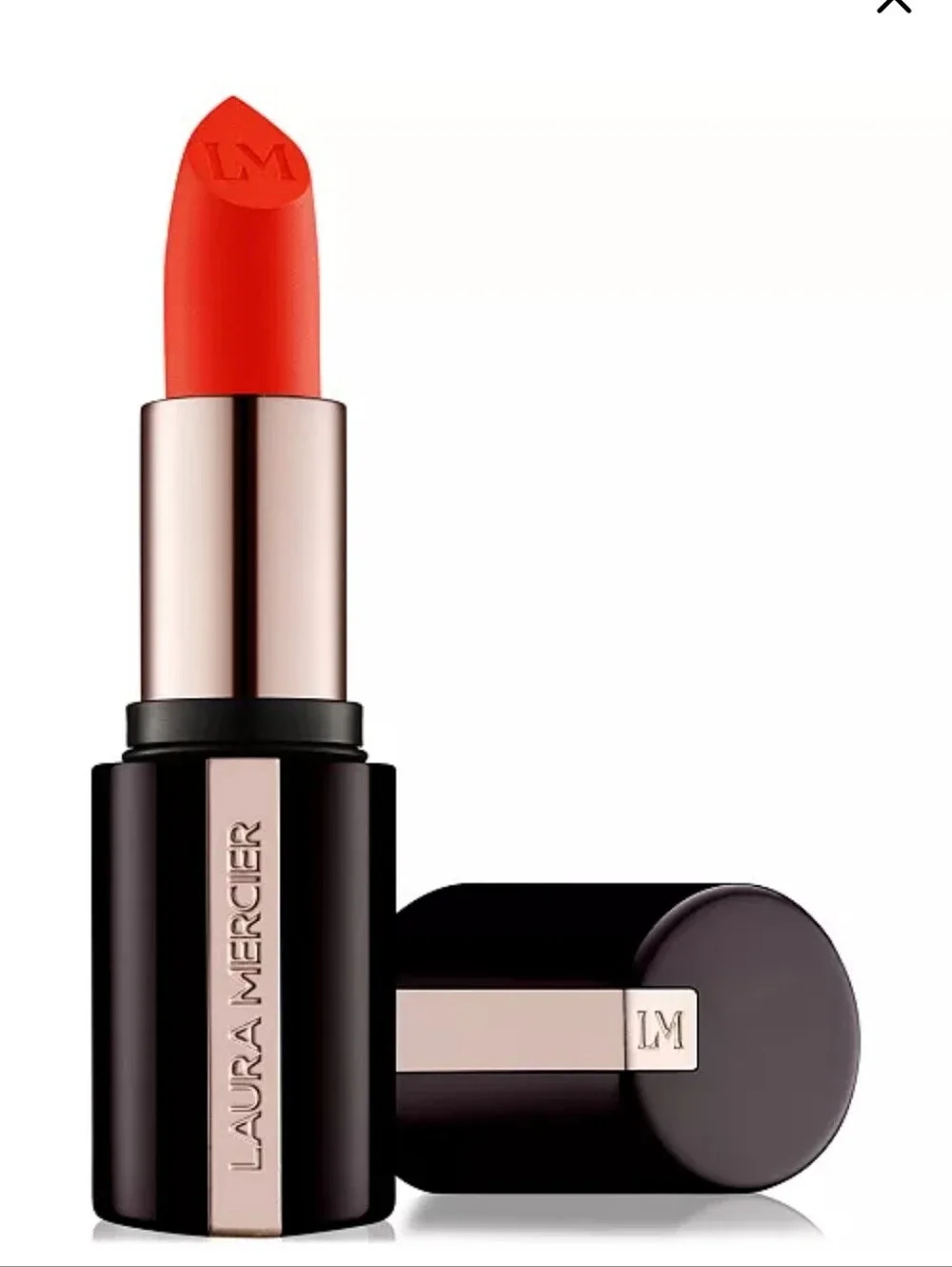🌺Laura Mercier Flame Challis Caviar Smoothing Matte Lipstick Transfer Proof